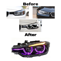 Module RGB HETOP F30 pour phare 2012-2019, série 3, phare Ikon, mise à niveau LED DRL, style réflecteur, accessoires pour BMW