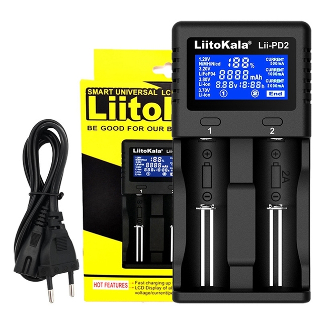 Universal Lii-pd2 3.65V Lithium Ion Lifepo4 Battery Charger 20V Output Voltage 500MA Current Short Circuit Qi AU/EU Li-Ion