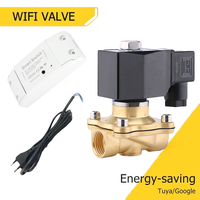 Vente directe d'usine DN08-DN50 Vanne solénoïde en laiton à commande à distance par téléphone portable Fonction Wi-Fi Normalement fermée pour le contrôle de l'eau