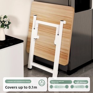 Hiện đại di động nhỏ vuông gấp bàn ăn gỗ rắn thiết kế mở rộng cho nhà cho thuê nhà hoặc gian hàng sử dụng - Product Image 3