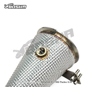 ท่อไอเสียตรง OEM สำหรับ Porsche 911 992 Turbo 3.0T ปี 2020-2023 ยี่ห้อ Boska Exhaust ระบบไหลอิสระ ทำจากสแตนเลส - Product Image 5