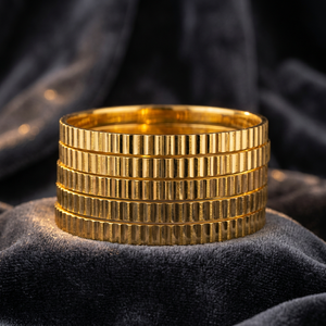 กำไลข้อมือแฟชั่นขายส่ง ชุบทอง 14K 18K 24K ทองเหลืองแบบดั้งเดิม กำไลทองคำแท้ Oro Joyeria - Product Image 2