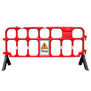 Barrera de Seguridad de Plástico Moldeado por Soplado de 2100 mm, Barrera de Plástico Temporal para Control de Multitudes en Obras de Construcción, Valla de Plástico HDPE - Product Image 6