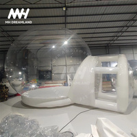 Dôme gonflable en PVC avec plateforme rebondissante, tente à bulles gonflable, ballons, tente dôme, matelas pneumatique pour l'extérieur