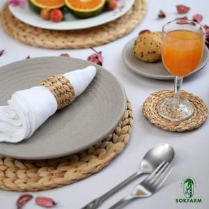 Round Woven Napkin <b>Rings</b> Water Hyacinth Easter Napkin <b>Rings</b> Napkins Holder - Product Image 6