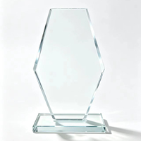 Plaque en cristal K9 noir personnalisée, gravable au laser, récompense d'entreprise en cristal irrégulier