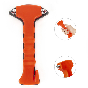 DIY Bus and Car Safety <strong>Hammer</strong> with Emergency Escape <strong>Tool</strong> Seatbelt Cutter and Window Breaker OEM Customizable for Machinist Use