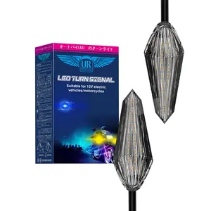 12V אופנוע LED להפוך אות אור 48V חשמלי קטנוע סדרתית זרימת מהבהב חיווי אמבר נהיגה אור