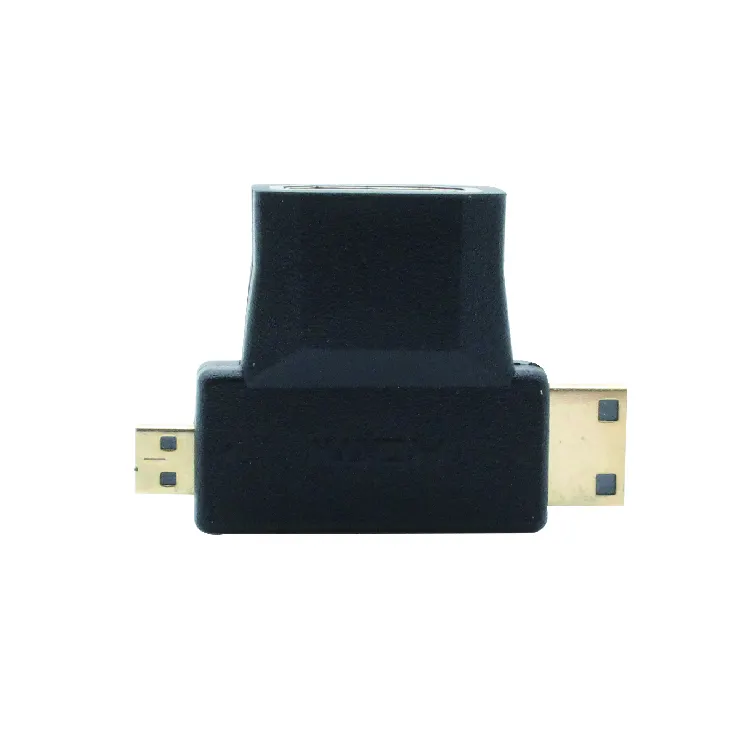 1080P 2IN1 HDMI Female Ke Micro HDMI / Mini HDMI Male Adapter Converter