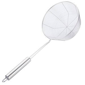 Stainless Steel Strainer Large Capacity Flat Bottom Noodle Dumpling Frying Hot Pot Use Hand Wash Only - Product Image 5
