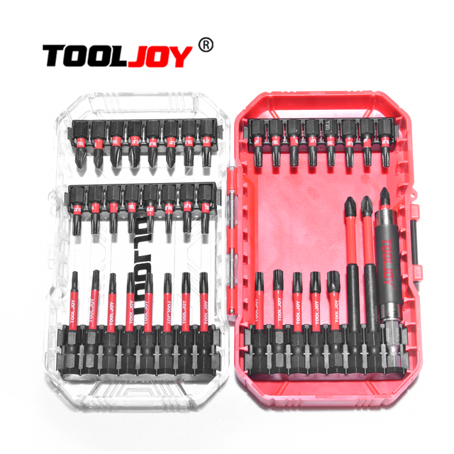 TOOLJOY High Quality Impact Screwdriver Bit Set S2 Material Anti-rust Screwdriver Bit Strong Magnetic Impact Bit Set
