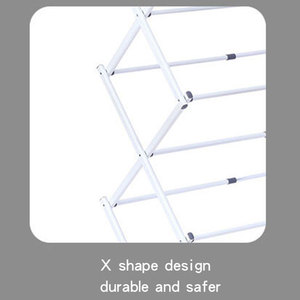Bán Buôn Giặt Home Thép Khô Mở Rộng Khô Giá Kính Thiên Văn Kệ & Đường Ray Dọc Hộ Gia Đình Quần Áo Giá - Product Image 3