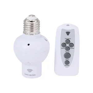 E27 Bulb Base Holder Large Screw Long Range Wireless Remote Control Light Lamp Socket 220V Light Switch