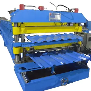 Dakplaat Metalen Rolvormmachine Dakpaneel Machine Fabricage Dubbellaags Rolvormmachine
