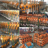 Palans à levier à cliquet industriels de 3 tonnes, capacité de levage de 3000 kg, 2,5 m, chaîne en alliage G80, pour travaux de construction en acier