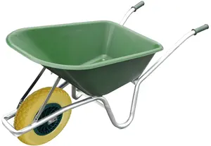 ठोस इस्पात ट्रे wheelbarrow, निर्माण व्हील बैरो, एकल पहिया भारी शुल्क wheelbarrow - Product Image 4