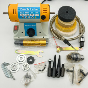Strongdrill TM 2 mini đồ trang sức băng ghế dự bị máy tiện Máy mài và đánh bóng điều kiện Mới Thép không gỉ khắc công cụ máy đánh bóng - Product Image 1