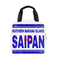Custom Saipan Thema Multifunctionele Lunchtas/Tote Bag voor Wandelen, Strandvakantie, Reizen, Werk, Kamperen, Buitenactiviteiten, Groepenfeesten