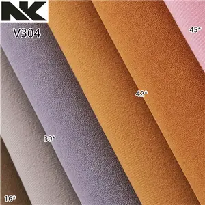 Vinile opaco spesso del tessuto del cuoio artificiale del PVC del nabuk di V304 1.7mm per la sella del sofà dei rifornimenti del mestiere delle stuoie della tabella delle borse