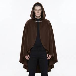 2026 New Style Medieval <b>Gothic</b> Men's Adult Halloween Wizard Cloak Casual Polyester Costume - Product Image 5