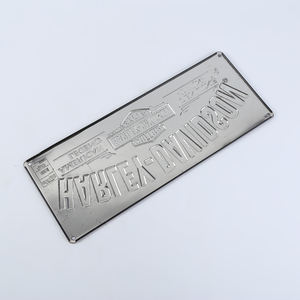 Cetakan Logo Kustom Terbaru Sesuai Pesanan, Papan Reklame Vintage Tanda Timah Tanda Logam Aluminium - Product Image 3