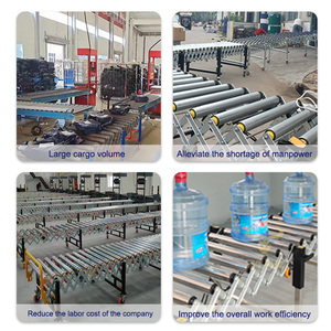 <strong>Automatic</strong> Stainless Steel Electric Movable Conveyor New Warehouse Roller Restaurant Manufacturing Rubber Covered Roller Conveyor - Product Image 3