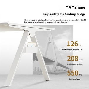 Muebles de Oficina Modernos de Lujo en Madera, Combinación Modular <span class=keywords><strong>Libre</strong></span>, Mesa para 4 Personas, Cubículo, Estación de Trabajo, Panel, Oficina Tipo Villa - Product Image 5