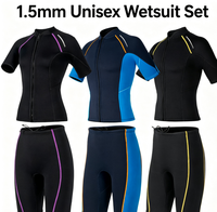 Combinaison de plongée thermique en néoprène SCR 15 mm pour femmes et hommes, ensemble deux pièces à manches courtes et shorts pour la plongée avec tuba et le surf