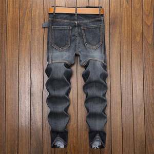 Новейшие мужские джинсы в европейском и американском стиле, хит продаж, винтажные джинсы для хип-хопа и скейтбординга, модные синие джинсы-бойфренды для женщин - Product Image 1