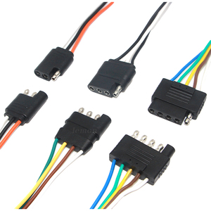 3 4 <span class=keywords><strong>5</strong></span> <span class=keywords><strong>Pin</strong></span> Trailer nối 18AWG Heavy Duty Áo khoác cáp mở rộng SAE cắm Kit cho ô tô - Product Image 1