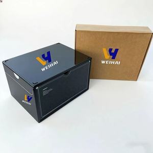 Vitrine de baskets en acrylique noir jais pour Air <span class=keywords><strong>Jordan</strong></span>-vitrine de qualité musée avec éclairage <span class=keywords><strong>LED</strong></span> | OEM - Product Image 1