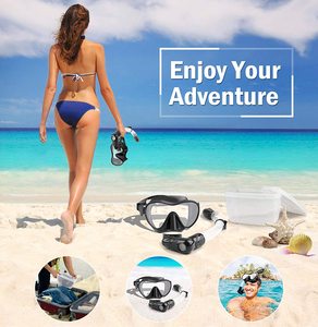 <span class=keywords><strong>Set</strong></span> Mask <span class=keywords><strong>Snorkel</strong></span> Diving Dua Bagian dengan Lensa Kaca Temper dan Silikon, Desain Baru, Pandangan Lebar - Product Image 6