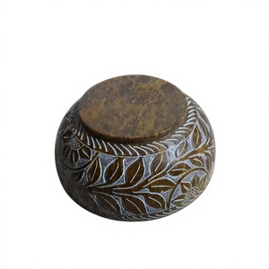 Grossiste de produits en cristal fabriqués à la main bol de sculpture en stéatite avec forme ronde pour la maison et l'hôtel outils de cadeaux promotionnels - Product Image 1