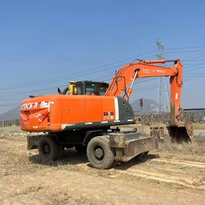 Excavadora de Ruedas Hitachi ZX210W 210 de Segunda Mano con Pintura Original, Excavadora de Ruedas Hitachi ZX210W-3 ZX210 Usada en Venta - Product Image 1