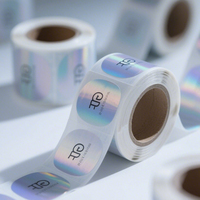 Cosmétiques au laser personnalisés pour la prévention Étiquette personnalisée Protection Sérialisée Argent/Or Film laser adhésif de sécurité Étiquette