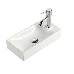 Factory Direct Modern Style Washbasin <strong>Narrow</strong> Rectangle Ceramic Wall Hung <strong>Sink</strong> <strong>Hand</strong> Wash Basin Small Bathroom <strong>Sinks</strong> - Product Image 3