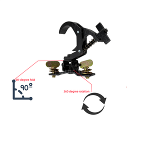 Crochets de suspension pour éclairage de scène, en acier et aluminium pliables et portables, à verrouillage rapide, Omega, pour truss, faisceau lumineux, crochet professionnel pour discothèque, <span class=keywords><strong>DJ</strong></span> - Product Image 3