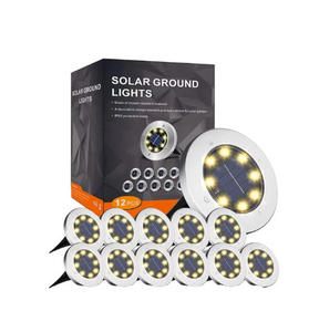 Luz Solar LED para Exteriores, Impermeable IP65, 12 LED, para Jardín, Escaleras, Césped, Caminos, Paisajes, Subterránea - Product Image 1