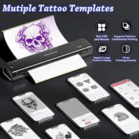 Imprimante thermique portable pour machine à tatouer pochoir impression HD papier de transfert connectivité Bluetooth Stock iPad Arts