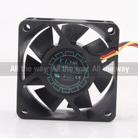 Y.L.FAN d'origine 24V 48V DC12V 0.50A EC AC 60X60X20MM 6CM 6020 Châssis à volume d'air élevé Alimentation 2 fils D60SV-12 Ventilateur de refroidissement
