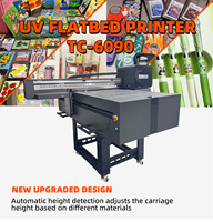 Impresora plana UV A1 de 60*90cm con EPSON 2 o 3 Xp600 o I3200 U1 I1600 para acrílico cualquier material plano directamente CMYK W V