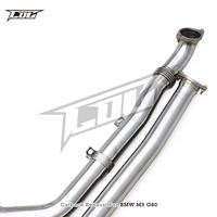 Tuyau intermédiaire sur mesure à longueur égale avec tuyau en Z pour BMW M3/M4 G80/G82 3.0T 2021-2024 en acier inoxydable – Système d'échappement automobile
