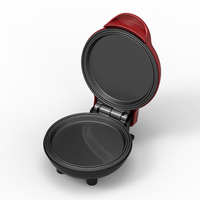 Machine à gaufres mini compacte, facile à nettoyer, surface antiadhésive, pour le petit-déjeuner