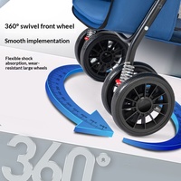 Carrito de Paseo para Mascotas con Ruedas Reforzadas Resistentes al Desgaste, Portavasos Integrado y Diseño Plegable Fácil para Paseos Diarios