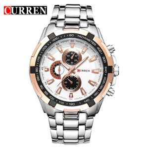 Curren 8023 Montre pour homme Montres-bracelets à quartz en acier inoxydable - Product Image 6