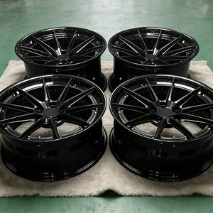 Jantes forgées sur mesure en 2 parties, alliage d'aluminium, 17 18 19 20 21 22 pouces, 5x112, décalées, concaves profondes, G80 M3 G82 M4 Mercedes <span class=keywords><strong>AMG</strong></span> C63 - Product Image 1