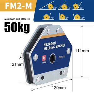 Supports de soudage magnétiques de 75kg Positionneur de fixation de soudure <span class=keywords><strong>d</strong></span>'<span class=keywords><strong>aimant</strong></span> de flèche <span class=keywords><strong>d</strong></span>'<span class=keywords><strong>angle</strong></span> Outils auxiliaires de localisation de maintien de ferrite - Product Image 4