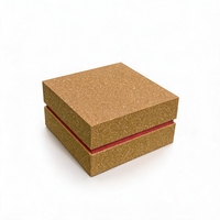 Boîte cadeau rigide personnalisée avec intérieur en raphia coloré, papier recyclé spécial, laminage mat, emballage pour bougie, parfum, artisanat