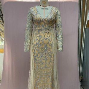 Vestidos de Fiesta para <span class=keywords><strong>Mujer</strong></span> al por Mayor con Estampado y Decoración de Cristales, Cola de Capilla - Product Image 5