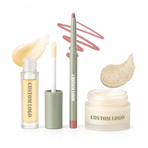Set de 3 Bálsamos Labiales Veganos No Pegajosos, con Múltiples Sabores Jugosos, Hidratantes y Naturales, Exfoliante Labial en Gel para Mujeres y Hombres - Product Image 3